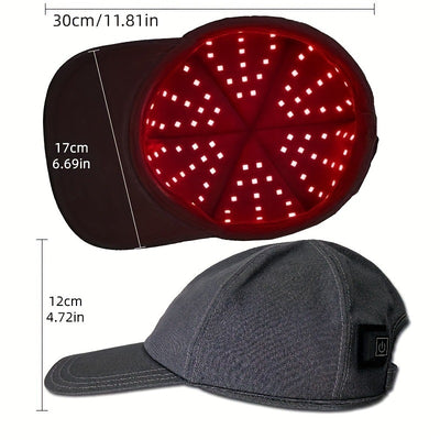 Red Light Hair Care Cap — 96 LEDs, 660/850nm Dual Spectrum