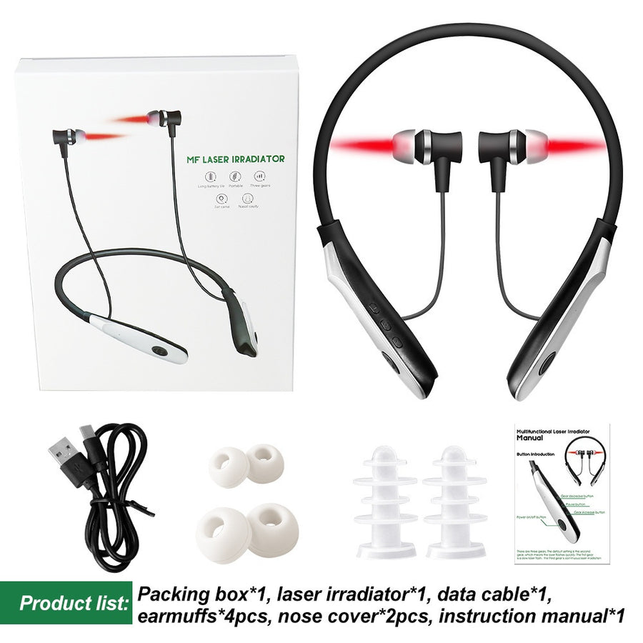 Neck-Worn 650nm Laser Therapy Instrument (SPK-700) — Nasal & Ear