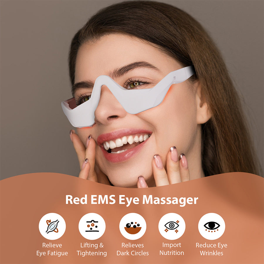 Microcurrent Eye Beauty Device — EMS & Red Light for Dark Circles