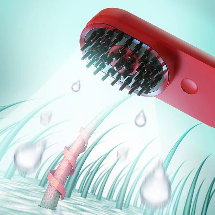 EMS Hair Regrowth Comb — Red Light, Heating & Serum Applicator