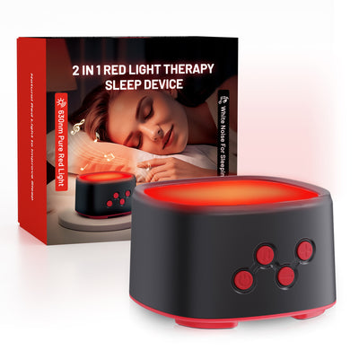 630nm Red Light Sleep Device — Pure Red Light & White Noise
