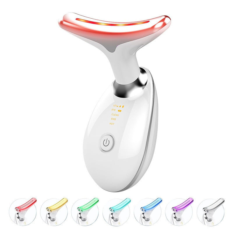 7-Color Light Neck Massager — Vibration for Neck Wrinkle Care