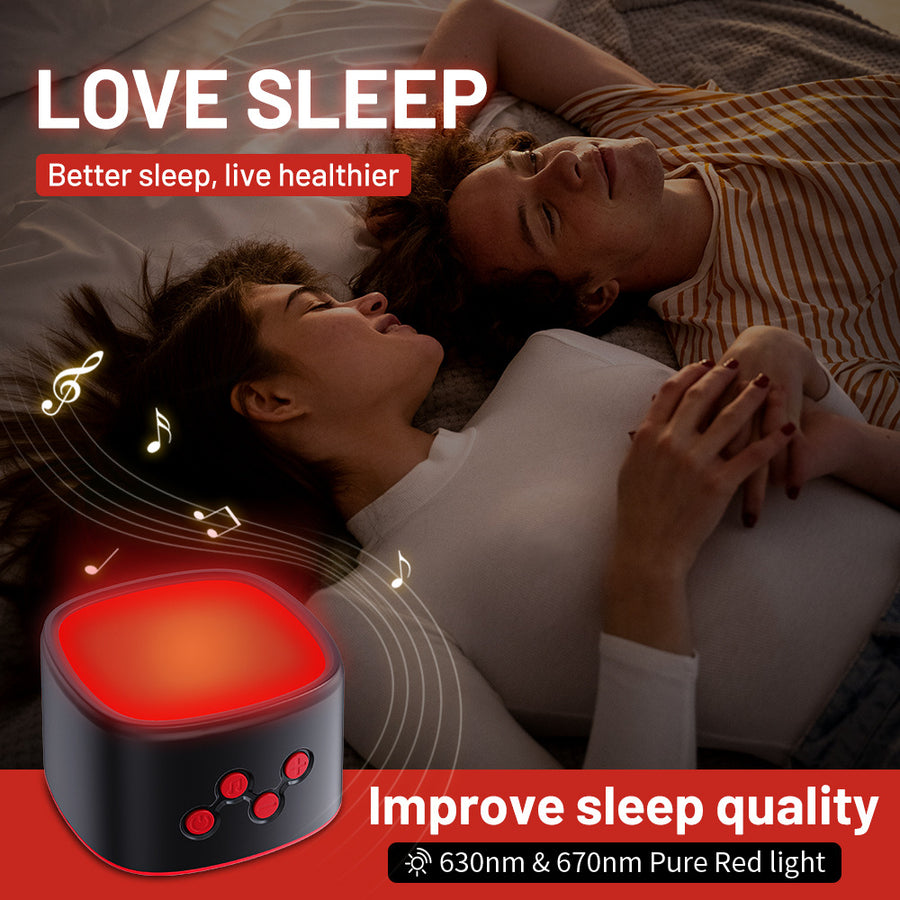 630nm Red Light Sleep Device — Pure Red Light & White Noise