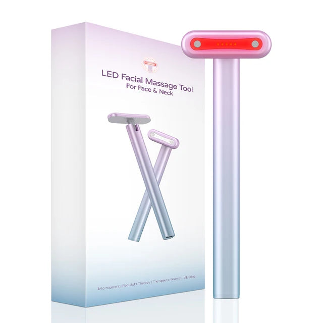 4-in-1 Facial Wand — Red Light, EMS Microcurrent, Vibration & Warmth