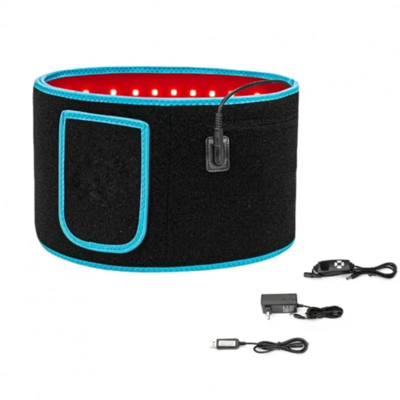 Wireless Red Light Waist Belt — 126 Beads, 640nm with Heat