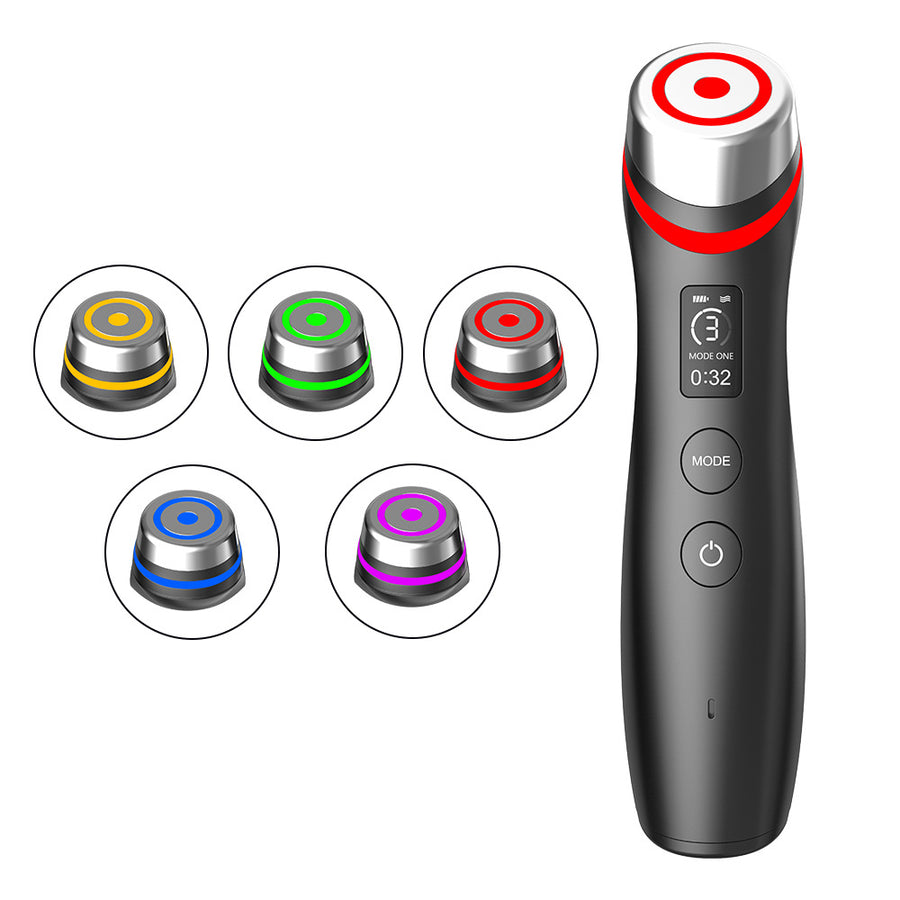 Microcurrent Vibration Beauty Device (P-02) — Red & Blue Light