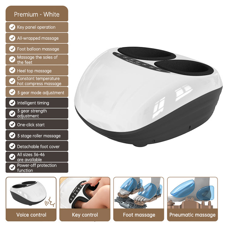 Shiatsu Foot Massager (FM011) — Red Light, Air Compression & Heat