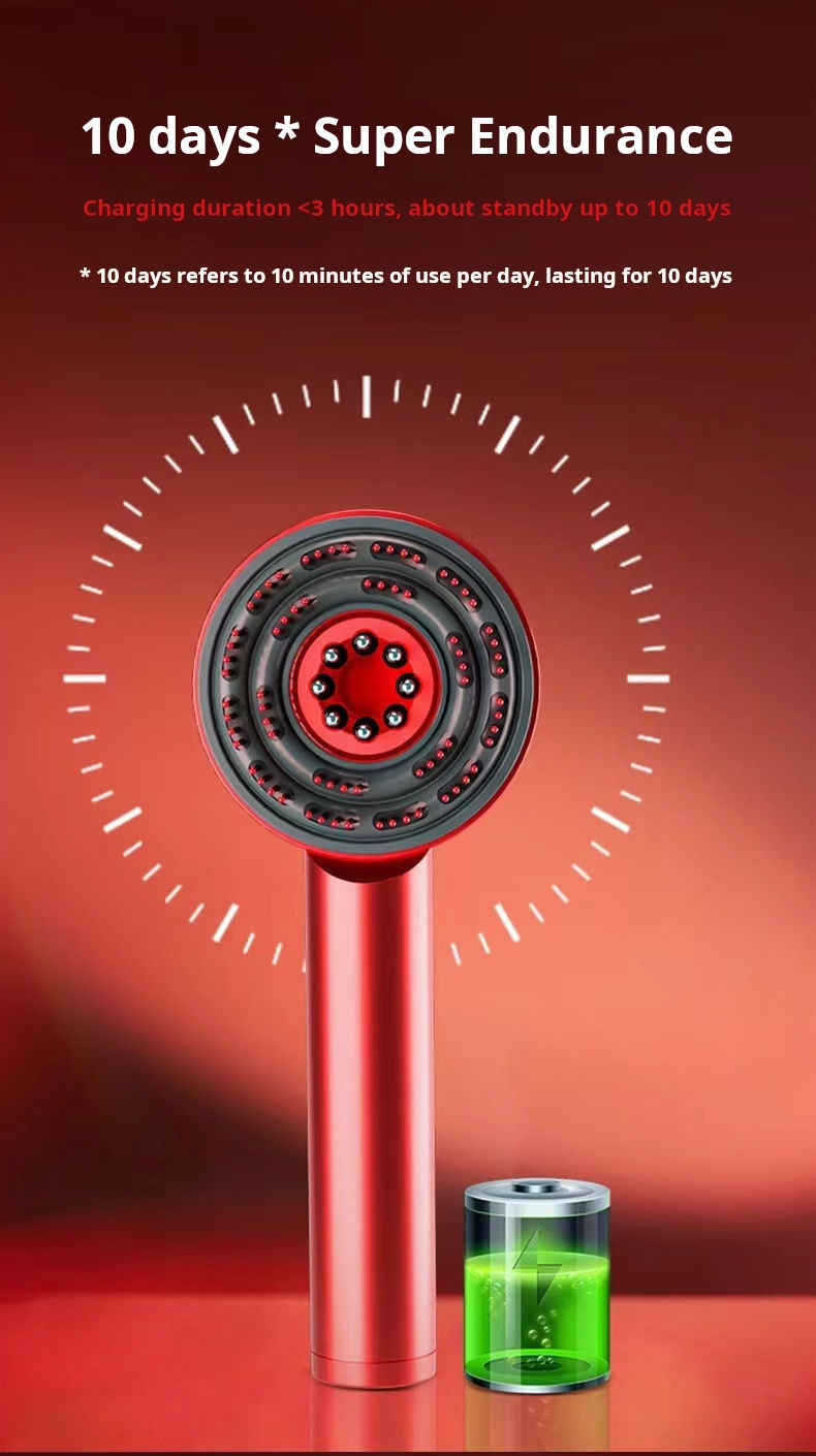 Red Light Scalp Brush | Heated Serum Applicator for Hair
