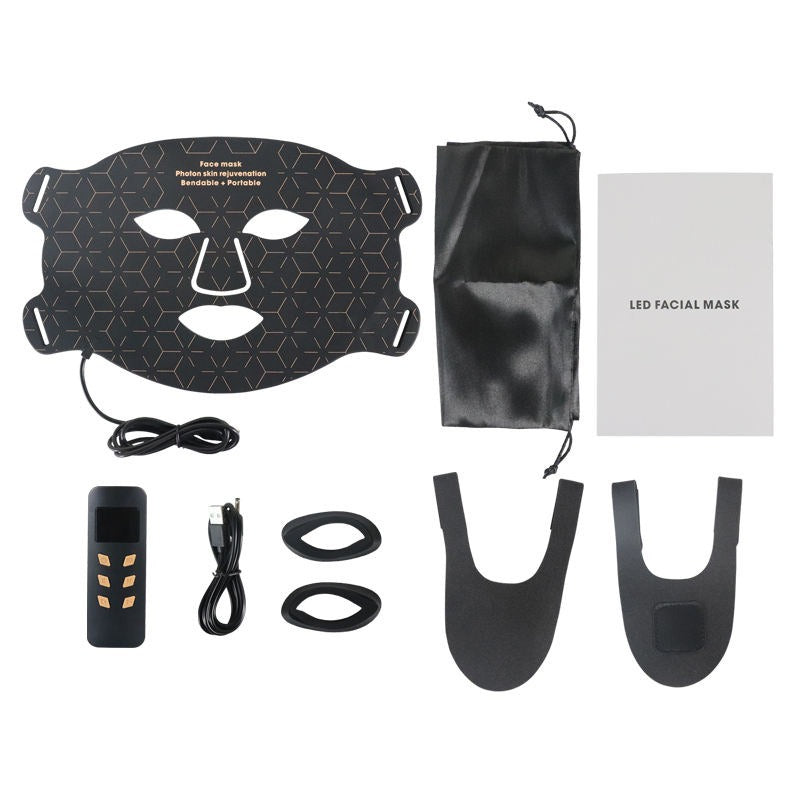 Silicone LED Face & Neck Mask — Red and Blue Light