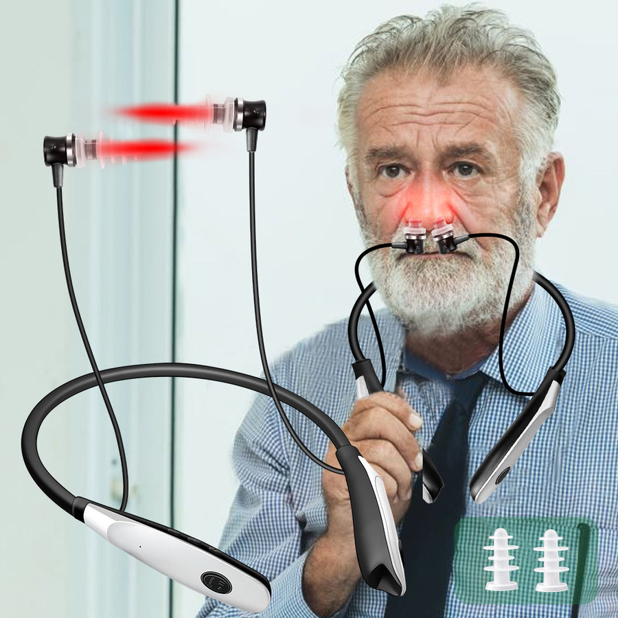 Neck-Worn 650nm Laser Therapy Instrument (SPK-700) — Nasal & Ear