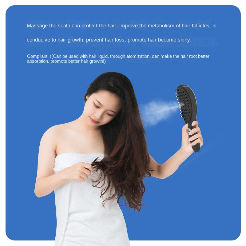 Scalp Care Massage Comb — Red & Blue Light with Nano Mist