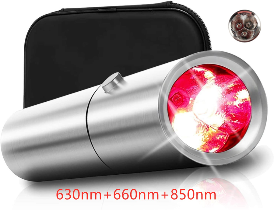 Portable Red & Infrared Therapy Pen — 3/4 Light Sources