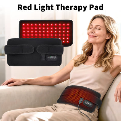 Red Light Therapy Belt — 72 Tri-Core LEDs, 660/850nm Dual-Band