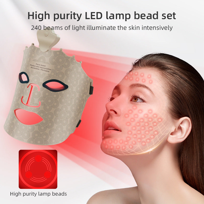 Silicone LED Facial Mask — Infrared Photon Therapy