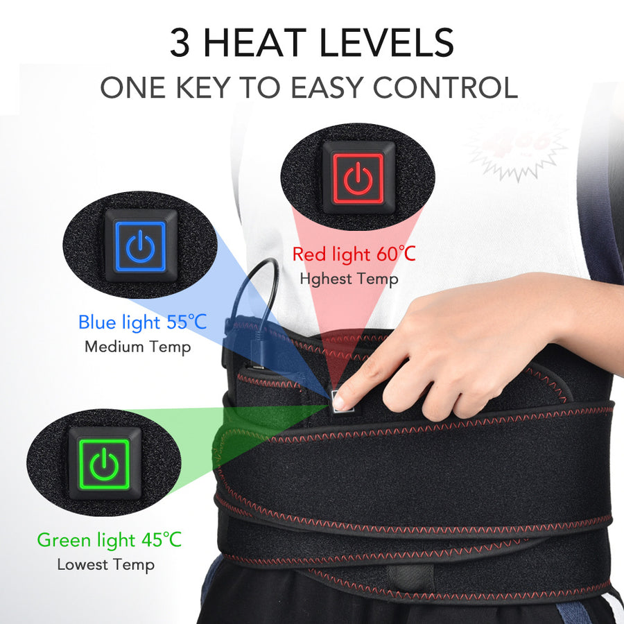 Red Light Heating Belt — Hot Compress with Power Bank