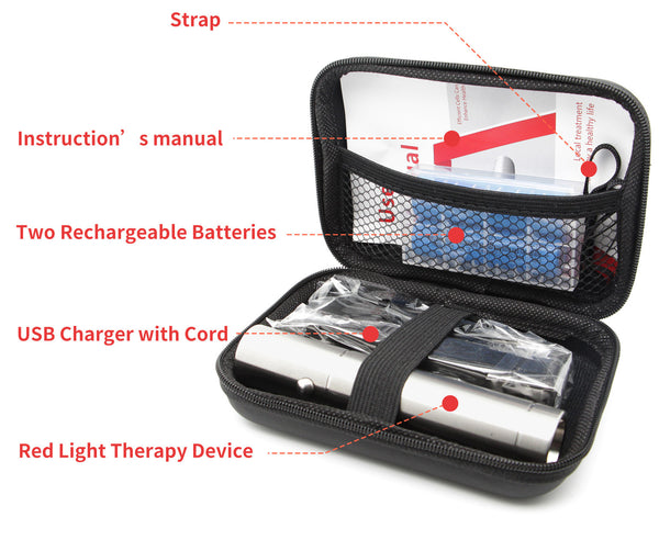 Portable Red & Infrared Therapy Pen — 3/4 Light Sources