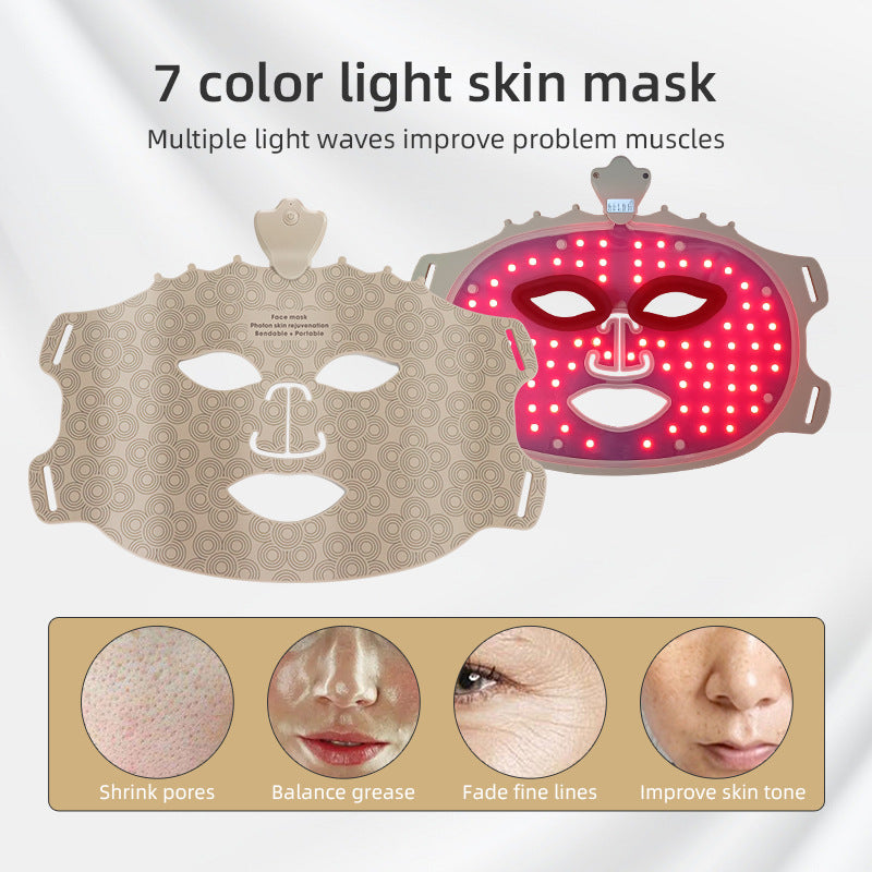 Silicone LED Facial Mask — Infrared Photon Therapy