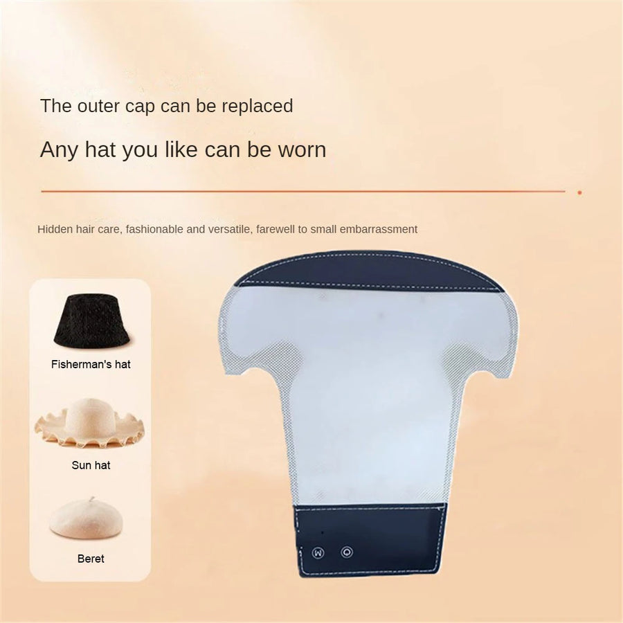 Three-Band Red Light Hair Care Cap — Scalp & Follicle Support