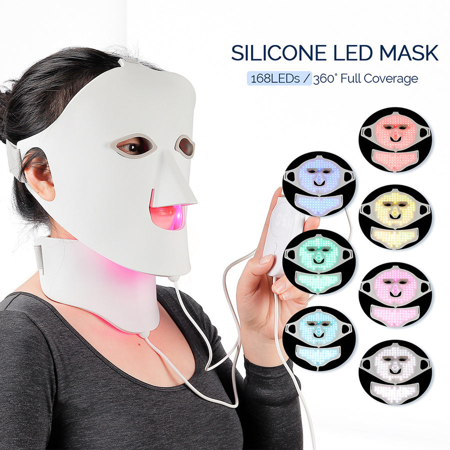 Silicone LED Photon Face Mask — Red & Blue Light Rejuvenation