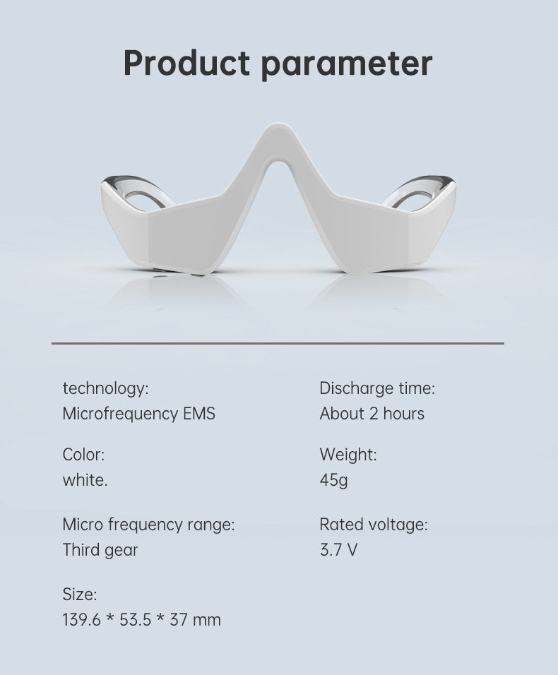 LED Red Light Eye Massager — EMS Microcurrent & 3D Vibration