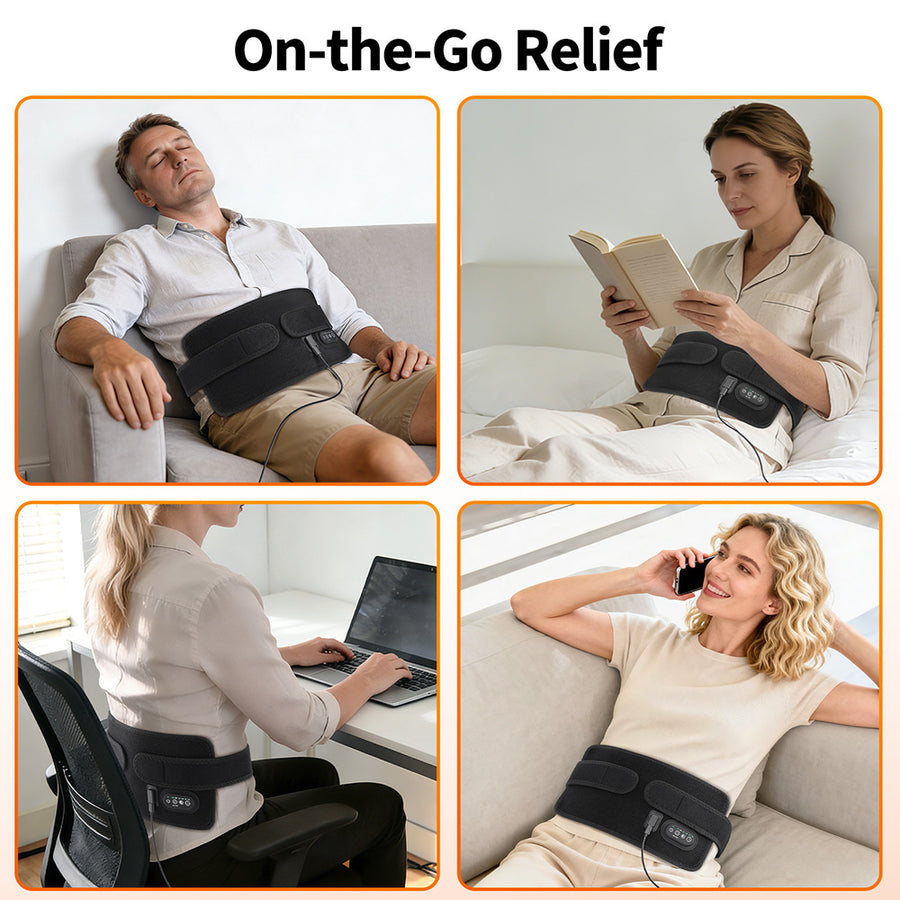 Red Light Therapy Belt — 72 Tri-Core LEDs, 660/850nm Dual-Band