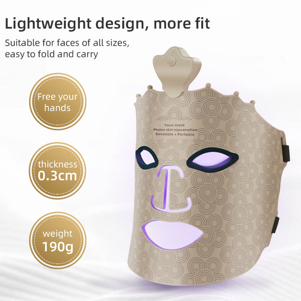 Silicone LED Facial Mask — Infrared Photon Therapy