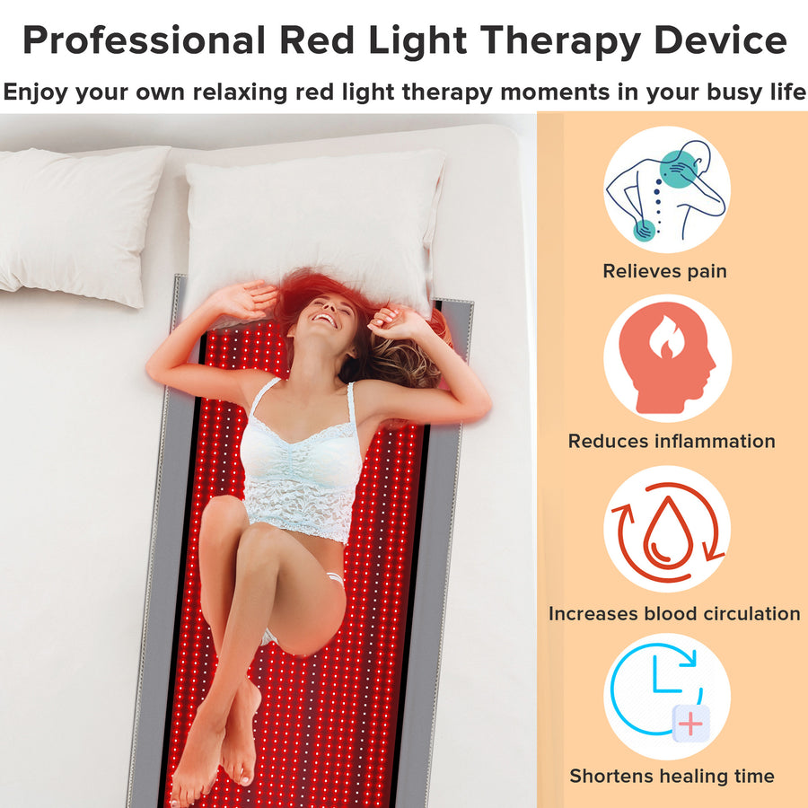 Red Light Therapy Mattress — Full-Body Infrared Heat Pad