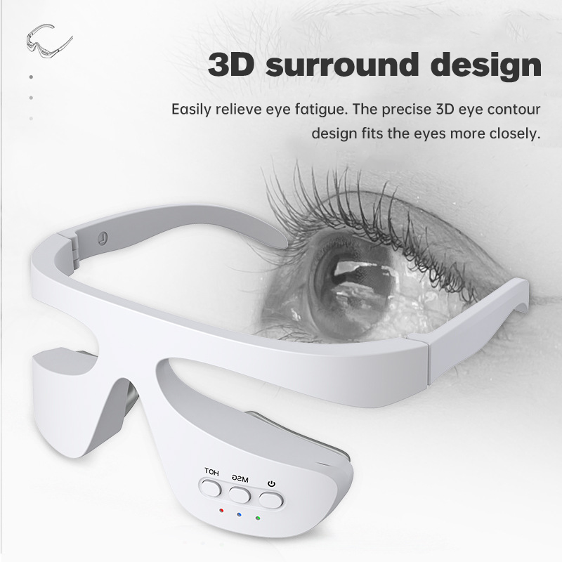 Portable Eye Massager — Wireless Heat & Red Light for Dark Circles