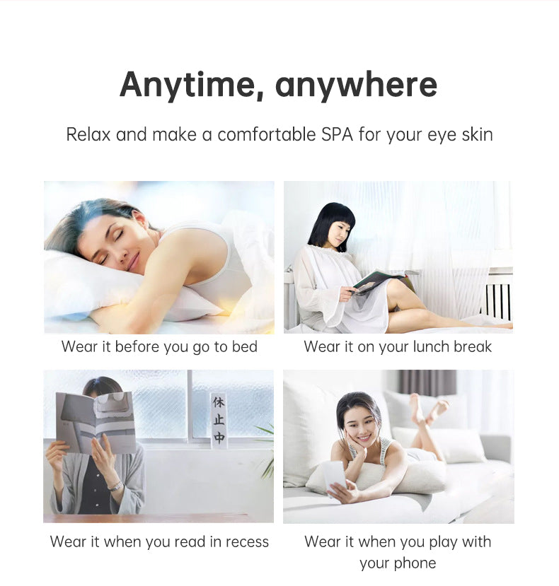 LED Red Light Eye Massager — EMS Microcurrent & 3D Vibration