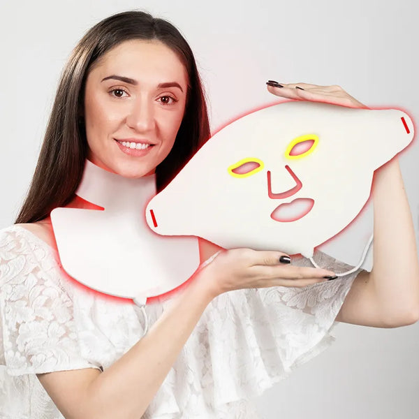 LED Light Therapy Mask | 7-Color 193 LEDs Facial Therapy Mask