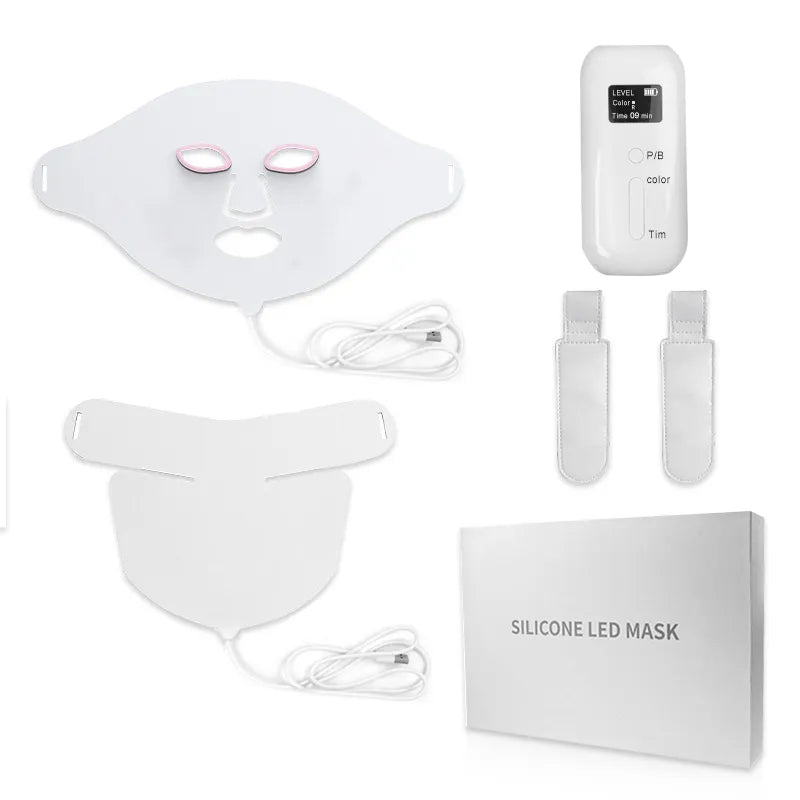 LED Light Therapy Mask | 7-Color 193 LEDs Facial Therapy Mask