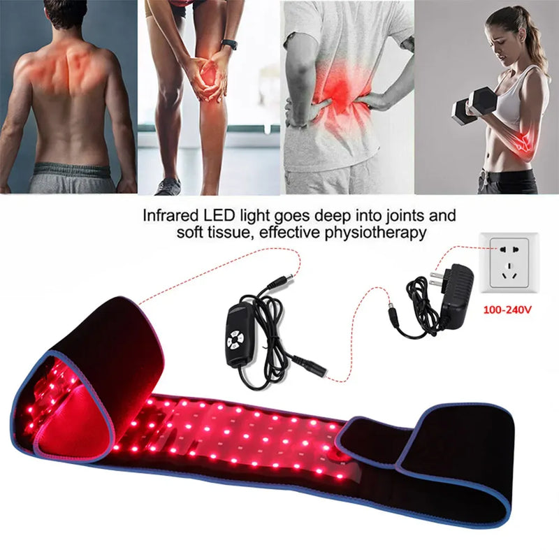 Red Light Therapy Belt | 105 LEDs 660nm 880nm 18W Wrap