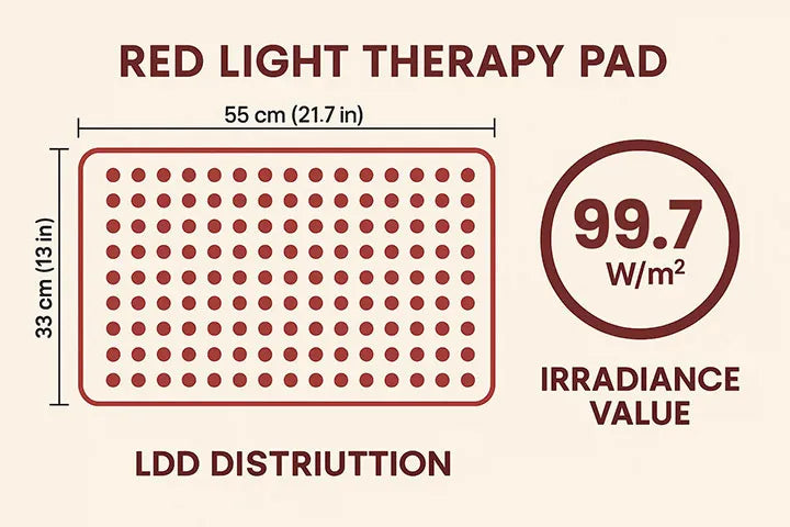 Red Light Therapy Belt | 210 LEDs 660nm 850nm 36W Wrap