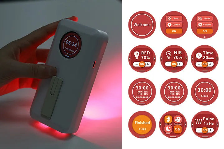 Red Light Therapy Handheld | 660nm 850nm Battery Powered Device