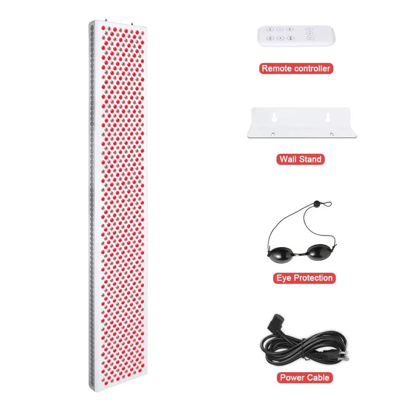 Red Light Therapy Panel | 3000W 600 LEDs LCD Timer No-Flicker