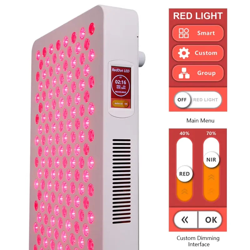 Red Light Therapy Panel | 5-Wavelength 600 LEDs Single Chip PRO3000