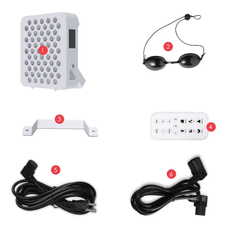 Red Light Therapy Panel | 5-Wavelength 60 LEDs Single Chip PRO300