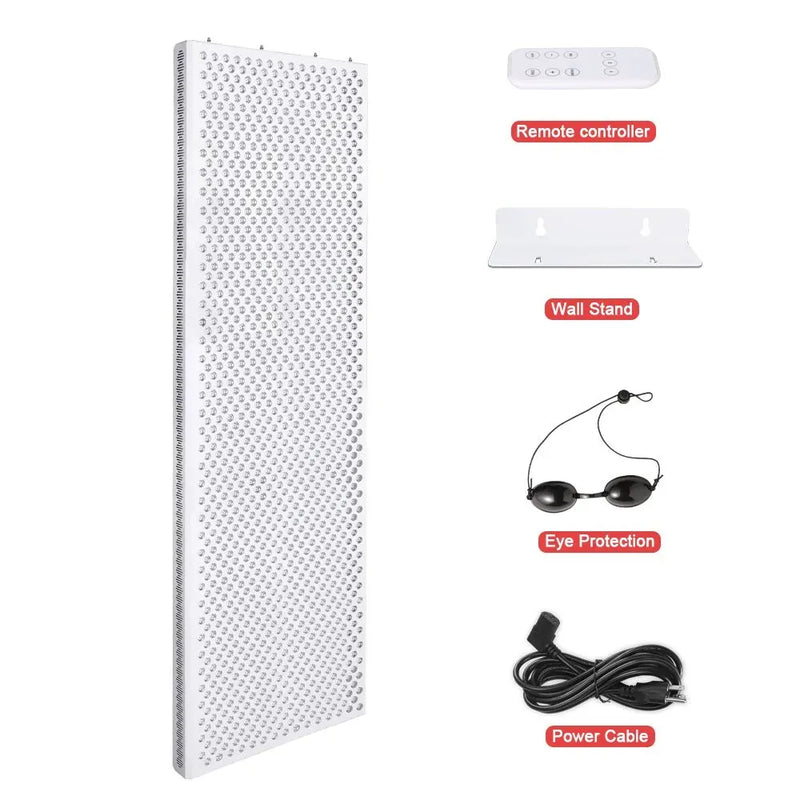 Red Light Therapy Panel | 6000W 1200 LEDs LCD Timer No-Flicker