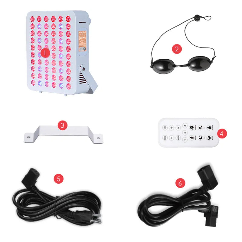 Red Light Therapy Panel | 7-Wavelength 60 LEDs App Control PRO300