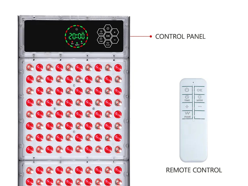 Red Light Therapy Sauna Panel | 320 LEDs 660nm 850nm Pulsed