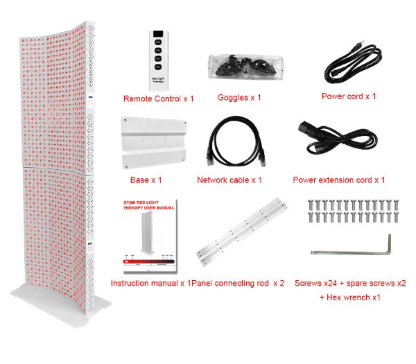 Full-Body Red Light Panel | 1600W 1200 LEDs 630-850nm