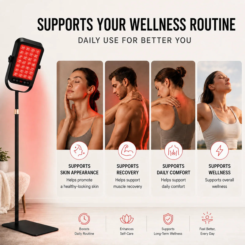 Red Light Therapy Panel | 60W 740 LEDs 660nm 850nm (01001T)