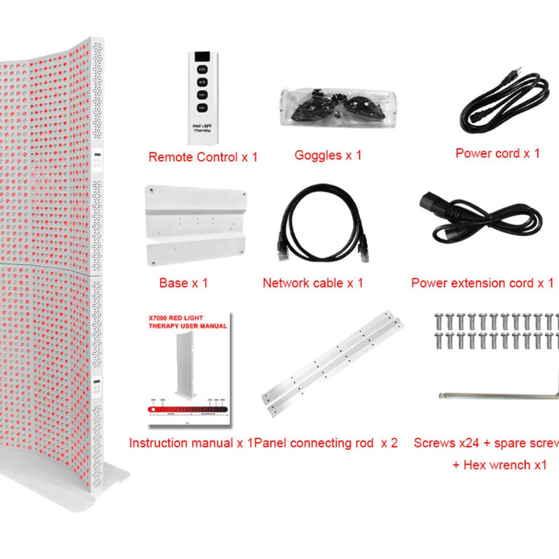 Red Light Therapy Panel | 1600W 1200 LEDs Pulse X7000