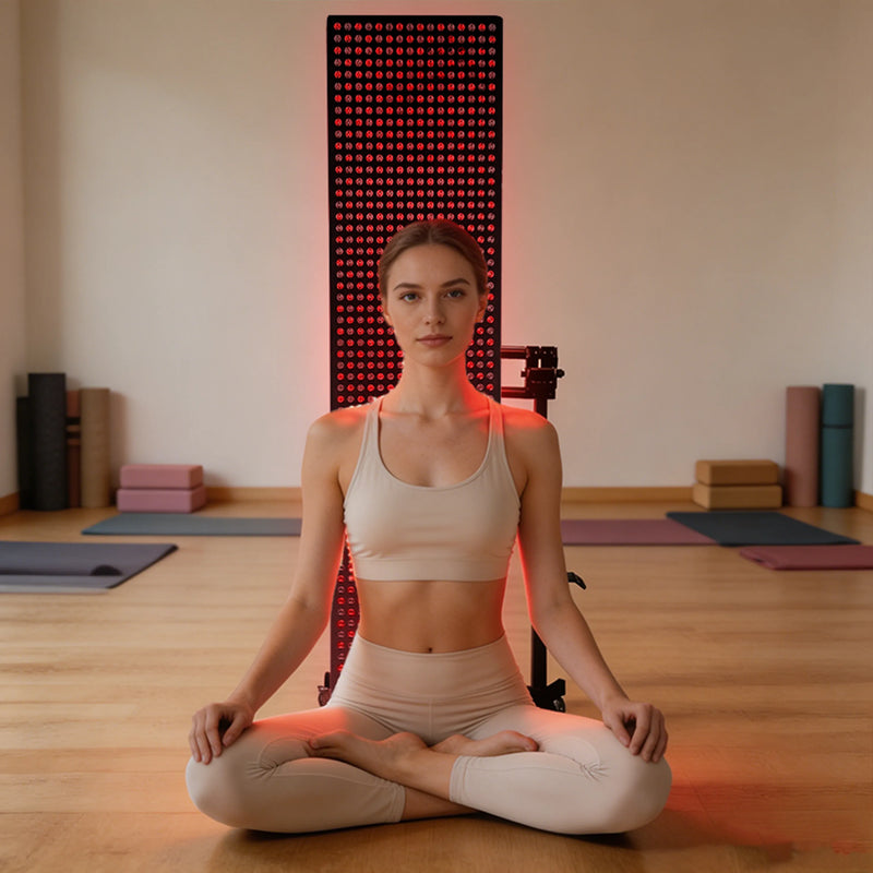 Electric Panel Stand | Height Adjustable Red Light Therapy