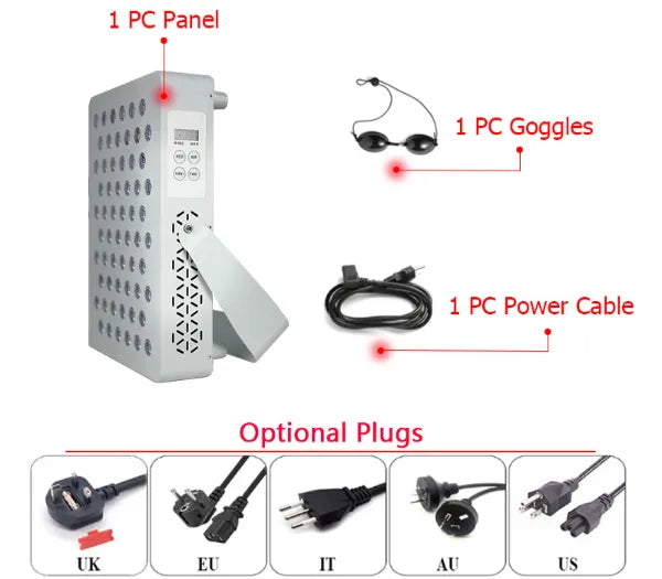 Red Light Panel | 94W LED Control Timer 630-850nm X300-1