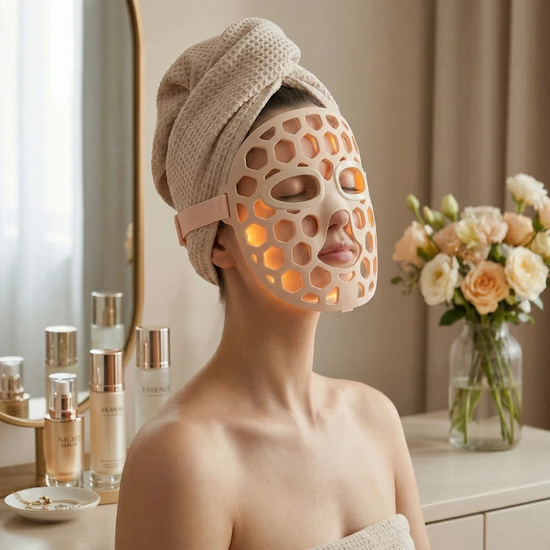 LED Face Mask | 4-Color Silicone 460 590 660 850nm