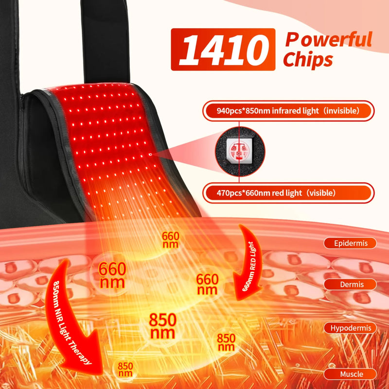 Red Light Therapy Device | Foot and Leg 470 LEDs 650nm 850nm