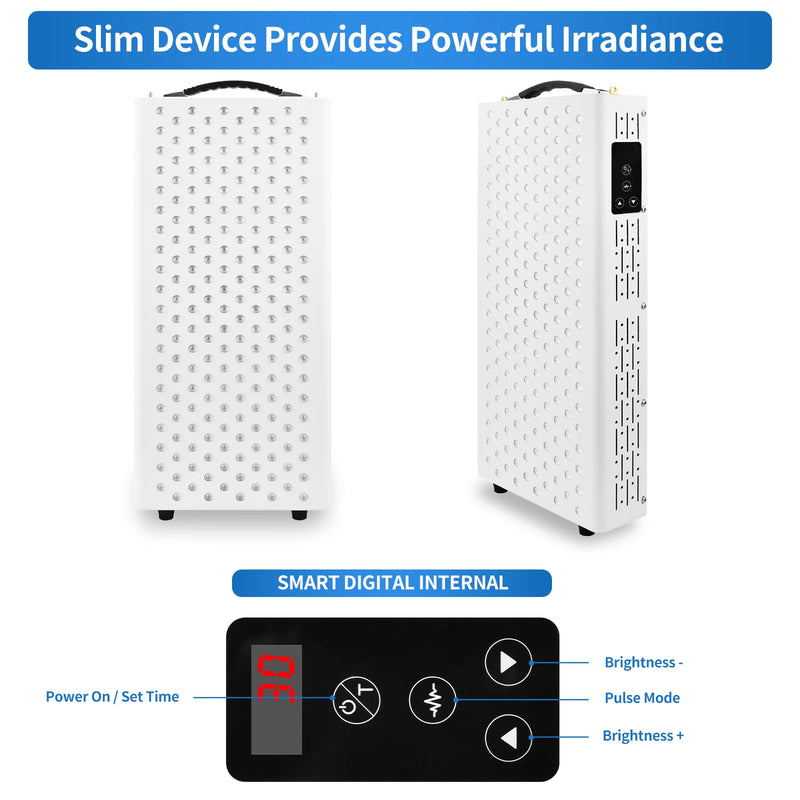 Red Light Therapy Panel | 300W 200 LEDs 660nm 850nm