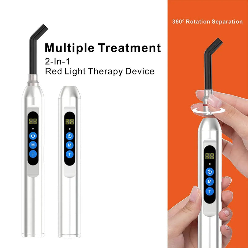 Red Light Therapy Handheld Device | 660nm 850nm Aluminum Body Torch