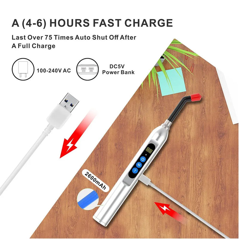 Red Light Therapy Handheld Device | 660nm 850nm Aluminum Body Torch